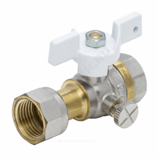 Кран д/ман лат никель G1/2' Ру40м/нак/г Aquasfera