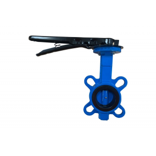 Затвор поворотный дис. чугун Ду 150 Ру10/16 межфл диск чугун манжета EPDM Т=130С F07 14*14 L-58мм