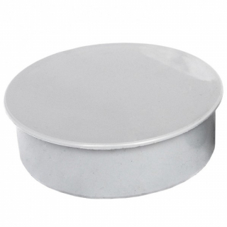 Заглушка PP-H серая Дн 110 б/нап VALFEX