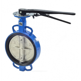 Затвор дисковый чугун Ду 250 Ру10/16 межфл, диск чугун, манжета EPDM, Т=85С, L-70мм