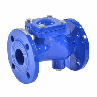 Клапан обратный чугун шаровой Ду 80 Ру10/16 фл шар сталь+NBR Benarmo L=260 мм