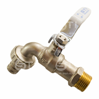 Кран шаровой латунный водоразборный Ду-15 STI