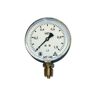 Манометр МТ-100 радиальный Дк100мм 0-0,6 МПа кл.1,5 G1/2' Багория
