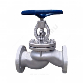 Клапан запорный сталь 15с65нж Ду 125 Ру16 Тмакс=425 оС фл КНР