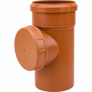 Ревизия PP-B с крышкой коричневая Дн 110 б/нап в/к VALFEX