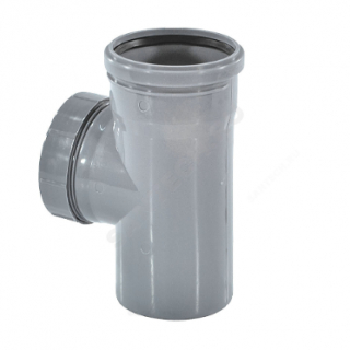 Ревизия PP-H с крышкой серая Дн 110 б/нап в/к VALFEX